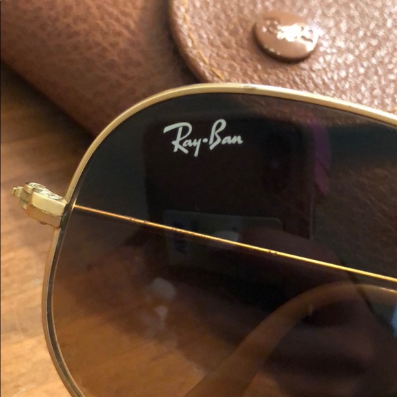 Brown aviator Ray bans main image 4